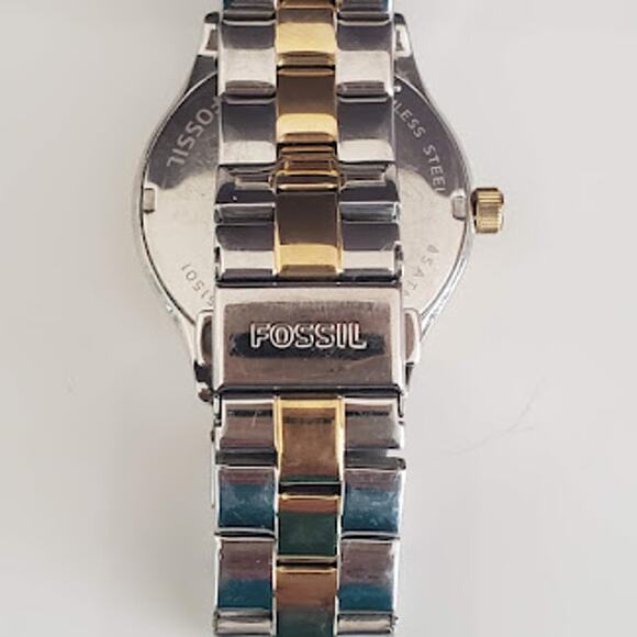 Fossil Women's 36mm Watch Multifunction Two-Tone Stainless Steel Crystal Accents - Picture 5 of 6